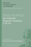 Cover: Philoponus: On Aristotle Posterior Analytics 1.19-34 - Bloomsbury Academic
