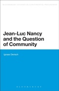 Cover: Jean-Luc Nancy and the Question of Community - Bloomsbury Academic
