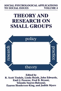 Enlarge image Cover: Theory and Research on Small Groups - Springer