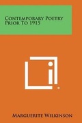 Cover: Contemporary Poetry Prior to 1915 - Literary Licensing, LLC