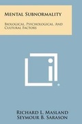 Cover: Mental Subnormality - Literary Licensing, LLC