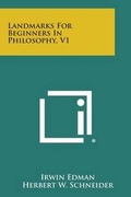 Cover: Landmarks for Beginners in Philosophy, V1 - Literary Licensing, LLC