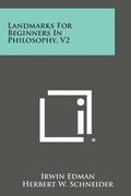 Cover: Landmarks for Beginners in Philosophy, V2 - Literary Licensing, LLC