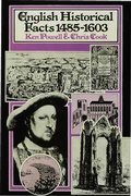 Cover: English Historical Facts 1485-1603 - Palgrave Macmillan
