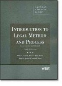 Enlarge image Cover: Introduction to Legal Method and Process - West Academic Press