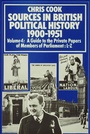 Cover: Sources in British Political History 1900-1951 - Palgrave Macmillan