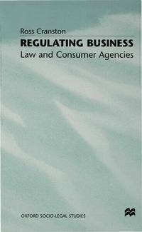 Enlarge image Cover: Regulating Business - Palgrave Macmillan
