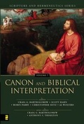 Cover: Canon and Biblical Interpretation - Zondervan