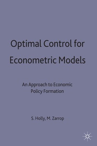 Enlarge image Cover: Optimal Control for Econometric Models - Palgrave Macmillan