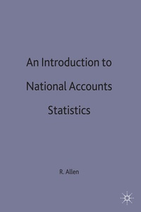 Enlarge image Cover: An Introduction to National Accounts Statistics - Palgrave Macmillan