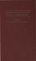 Cover: Party Government and Political Culture in Western Germany - Palgrave Macmillan