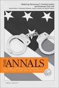 Cover: The ANNALS of the American Academy of Political & Social Science - SAGE Publications Inc
