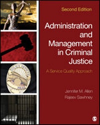 Enlarge image Cover: Administration and Management in Criminal Justice - SAGE Publications Inc