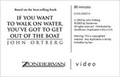 Cover: If You Want to Walk on Water, You've Got to Get Out of the Boat - Zondervan