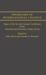 Cover: Problems of International Finance - Palgrave Macmillan