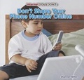 Cover: Don't Share Your Phone Number Online - PowerKids Press