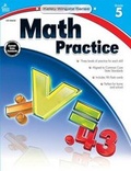 Cover: Math Practice, Grade 5 - Carson Dellosa Education