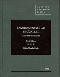 Abbildung von: Environmental Law in Context - West Academic Press