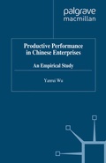 Cover: Productive Performance of Chinese Enterprises - Palgrave Macmillan