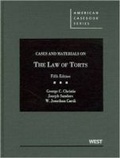 Cover: Cases and Materials on the Law of Torts - West Academic Press