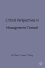 Cover: Critical Perspectives in Management Control - Palgrave Macmillan