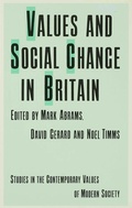 Cover: Values and Social Change in Britain - Palgrave Macmillan