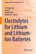 Cover: Electrolytes for Lithium and Lithium-Ion Batteries - Springer
