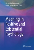 Cover: Meaning in Positive and Existential Psychology - Springer