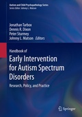 Cover: Handbook of Early Intervention for Autism Spectrum Disorders - Springer
