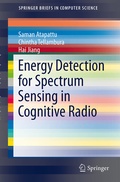 Cover: Energy Detection for Spectrum Sensing in Cognitive Radio - Springer