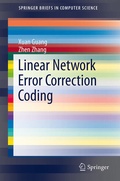 Cover: Linear Network Error Correction Coding - Springer