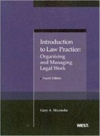 Abbildung von: Introduction to Law Practice - West Academic Press