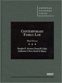 Abbildung von: Contemporary Family Law - West Academic Press