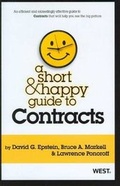 Cover: A Short and Happy Guide to Contracts - West Academic Press