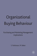 Cover: Organizational Buying Behaviour - Palgrave Macmillan
