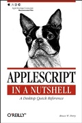Cover: AppleScript in a Nutshell - O'Reilly