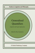 Cover: Generalized Quantifiers - Kluwer Academic Publishers