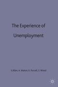 Cover: The Experience of Unemployment - Palgrave Macmillan