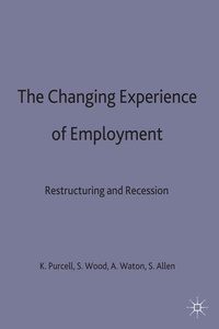 Enlarge image Cover: The Changing Experience of Employment - Palgrave Macmillan