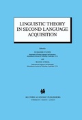 Cover: Linguistic Theory in Second Language Acquisition - Kluwer Academic Publishers