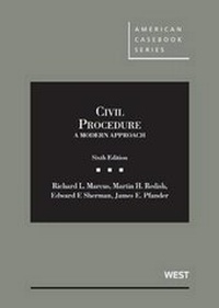 Enlarge image Cover: Civil Procedure, A Modern Approach - West Academic Press