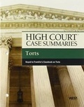 Cover: High Court Case Summaries on Torts, Keyed to Franklin - West Academic Press