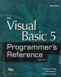 Abbildung von: The Visual Basic 5 Programmer's Reference - Ventana Press,U.S.