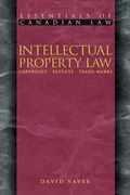Cover: Intellectual Property Law - Irwin Law Inc
