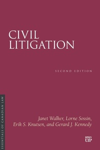 Enlarge image Cover: Civil Litigation - Irwin Law Inc