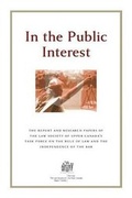 Cover: In the Public Interest - Irwin Law Inc