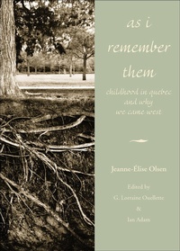 Enlarge image Cover: As I Remember Them - University of Calgary Press