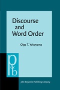 Cover: Discourse and Word Order - Benjamins (John) North America Inc.,US
