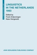 Cover: Linguistics in the Netherlands 1993 - Benjamins (John) North America Inc.,US