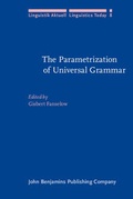 Cover: The Parametrization of Universal Grammar - Benjamins (John) North America Inc.,US